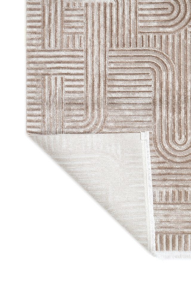 Nova - Flat Takma Saçaklı Modern Oturma Odası, Antre ve Mutfak Halısı