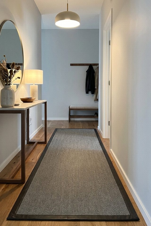 Berlin Deri Bordürlü Sisal Halı