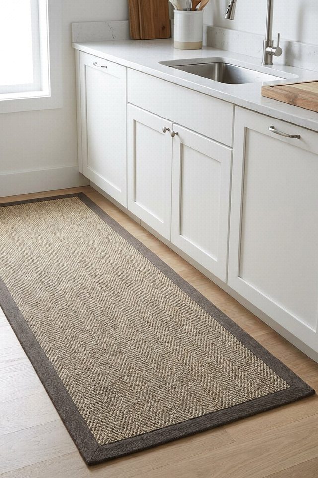 Boston Keten Monterey Bordürlü Sisal Halı