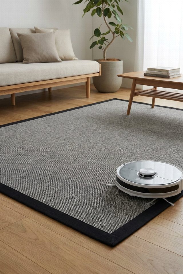 Londra Keten Bordürlü Sisal Halı