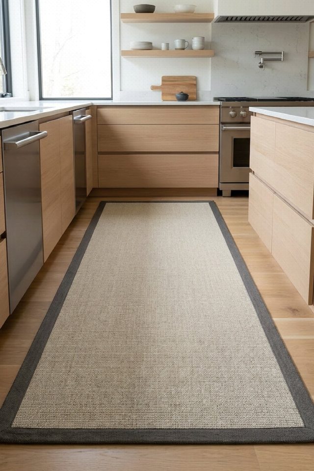 Toronto Keten Bordürlü Sisal Halı