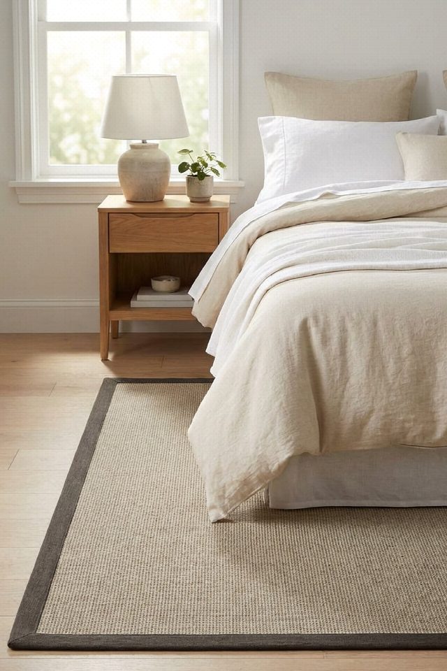 Toronto Keten Bordürlü Sisal Halı