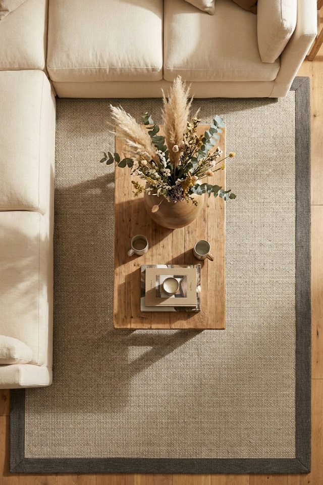 Toronto Keten Bordürlü Sisal Halı