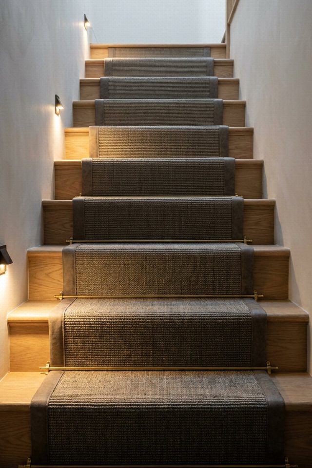 Montana Deri Bordür Sisal Halı