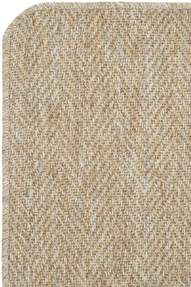Boston Radius Overloklu Sisal Halı