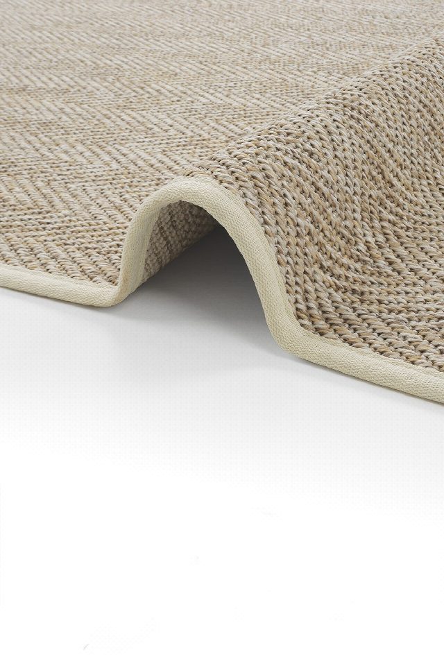 Sydney Krem Biye Bordürlü Sisal Halı