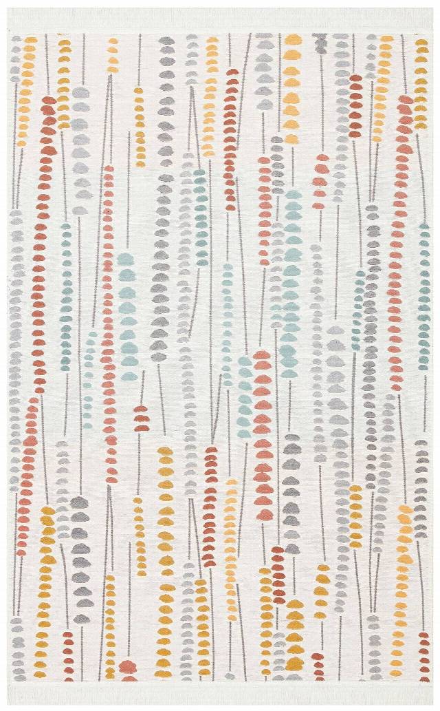 ARYA AR 34 MULTY  Yıkanabilir Çift Taraflı Modern Desenli Dokuma Kilim