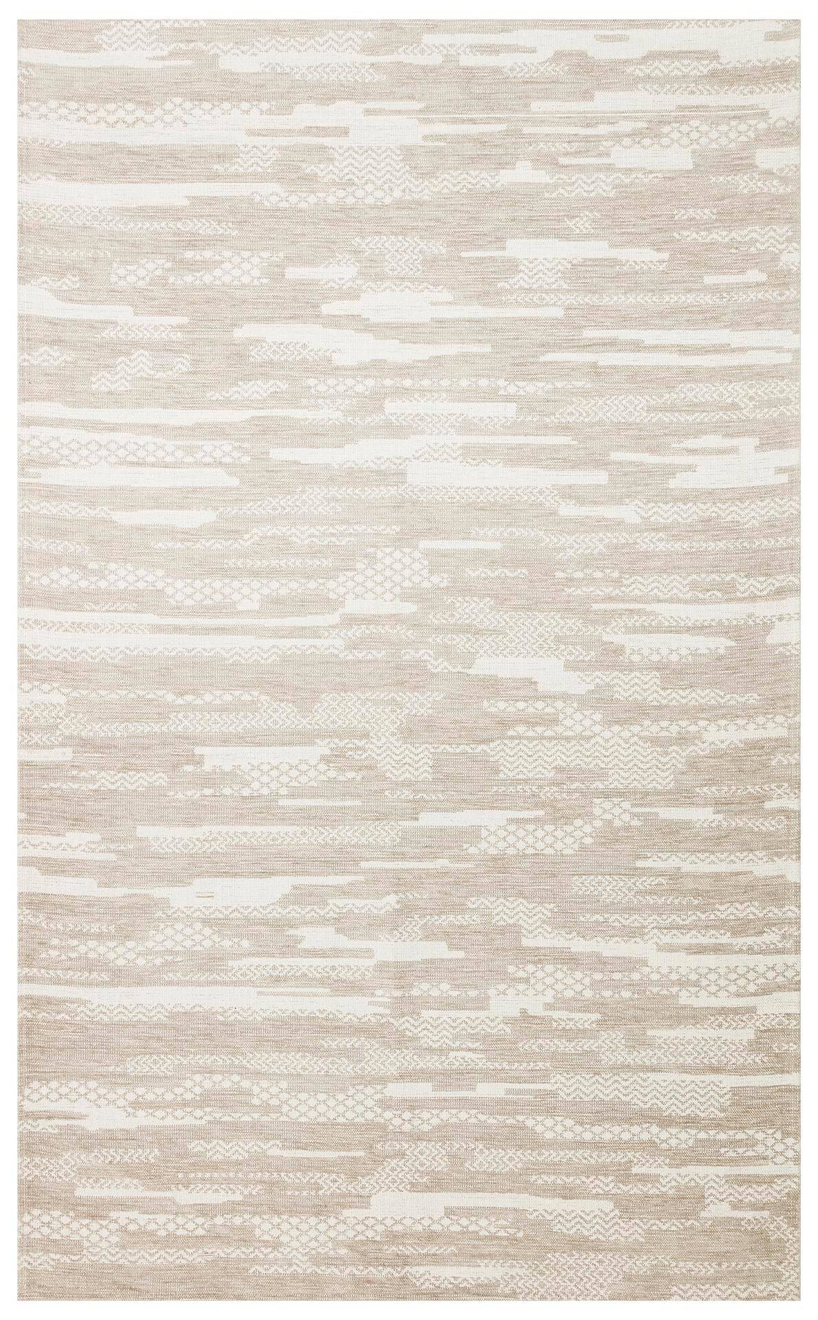 BIGA BG 01 CREAM  Hav Toz Vermez Kaymaz Tabanlı İnce Dokuma Modern Halı