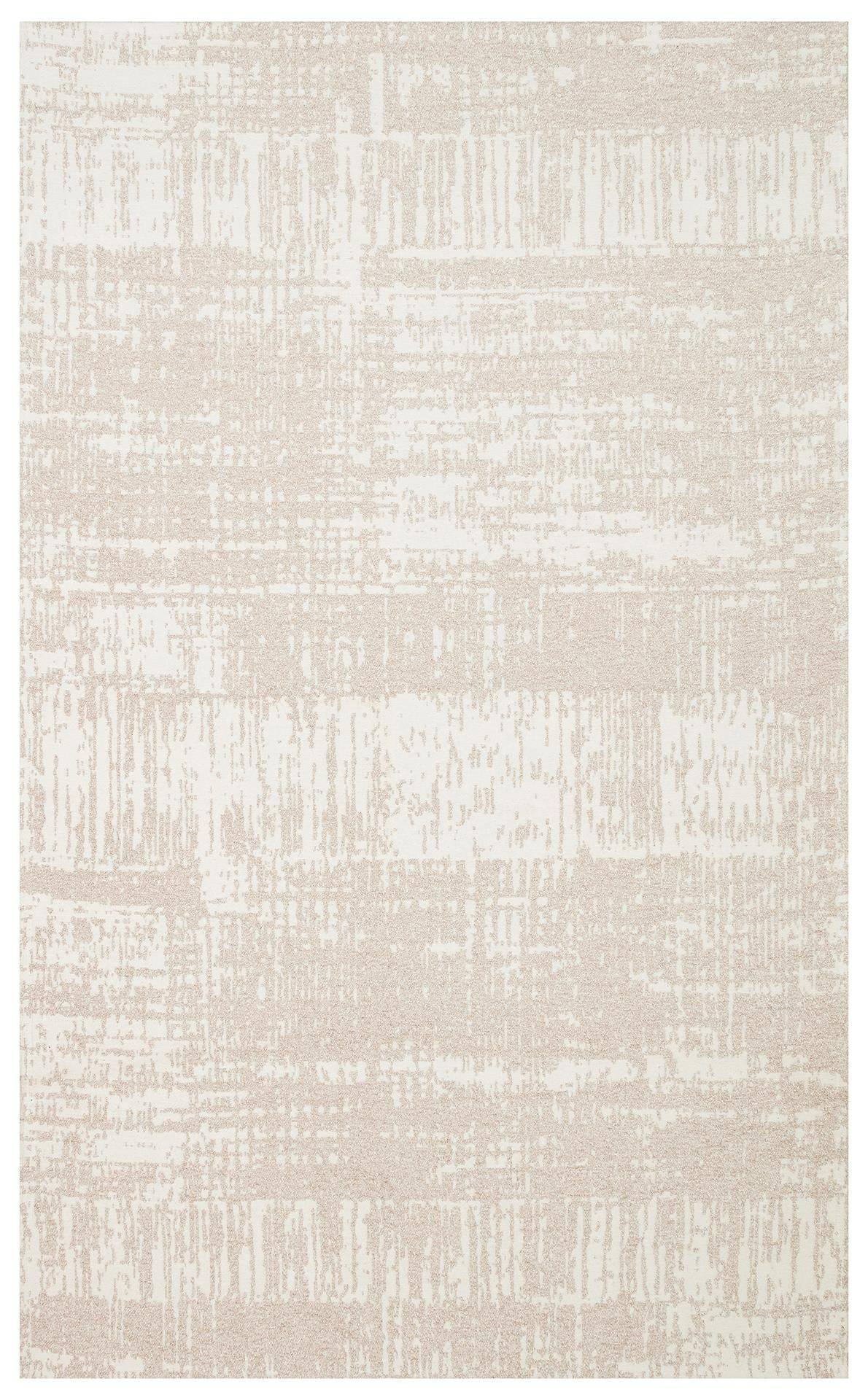 NEVADA NVD 06 IVORY CREAM  Özel Moroccon Tuşeli Hav Toz Vermez Kaymaz Tabanlı İnce Dokuma Modern Halı