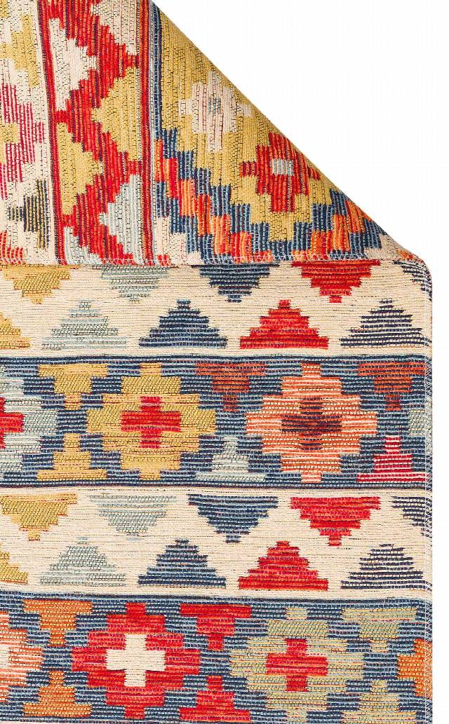 NOMAD NMD 02 AQUA  Yıkanabilir, Çift Taraflı Kullanıma Uygun Yumuşak Tuşeli Otantik Kilim