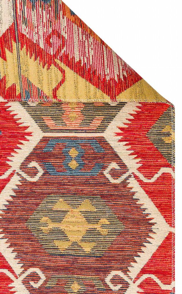 NOMAD NMD 06 RED  Yıkanabilir, Çift Taraflı Kullanıma Uygun Yumuşak Tuşeli Otantik Kilim