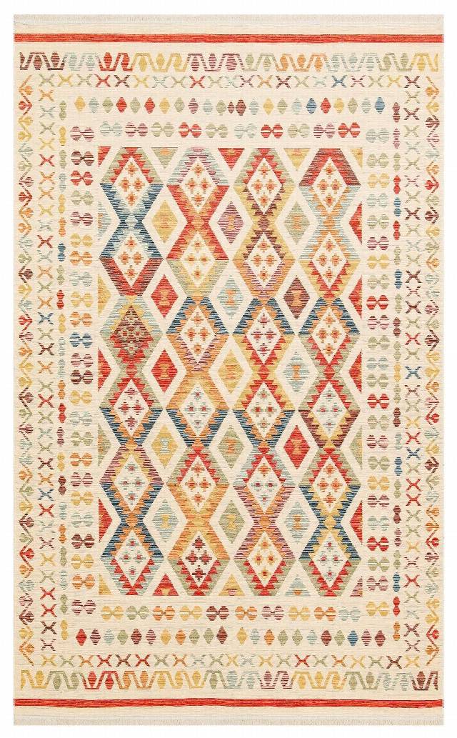 NOMAD NMD 08 LIGHT MULTY  Yıkanabilir, Çift Taraflı Kullanıma Uygun Yumuşak Tuşeli Otantik Kilim