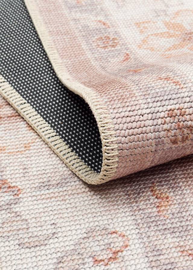 ELISTA VINTAGE ELS 203 CREAM BEIGE  Vintage Tasarımlı Yumuşak Bukle Dokuma Kaymaz Tabanlı Yıkanabilir Modern Halı