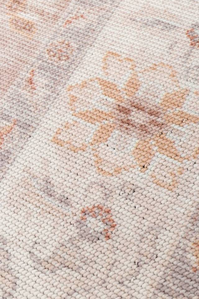 ELISTA VINTAGE ELS 203 CREAM BEIGE  Vintage Tasarımlı Yumuşak Bukle Dokuma Kaymaz Tabanlı Yıkanabilir Modern Halı