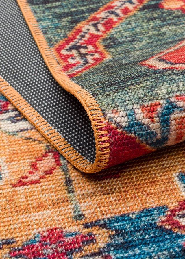 ELISTA VINTAGE ELS 205 MULTY  Vintage Tasarımlı Yumuşak Bukle Dokuma Kaymaz Tabanlı Yıkanabilir Modern Halı