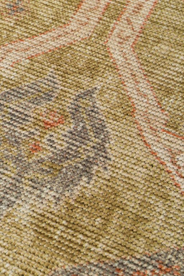 ELISTA VINTAGE ELS 206 OLIVE  Vintage Tasarımlı Yumuşak Bukle Dokuma Kaymaz Tabanlı Yıkanabilir Modern Halı