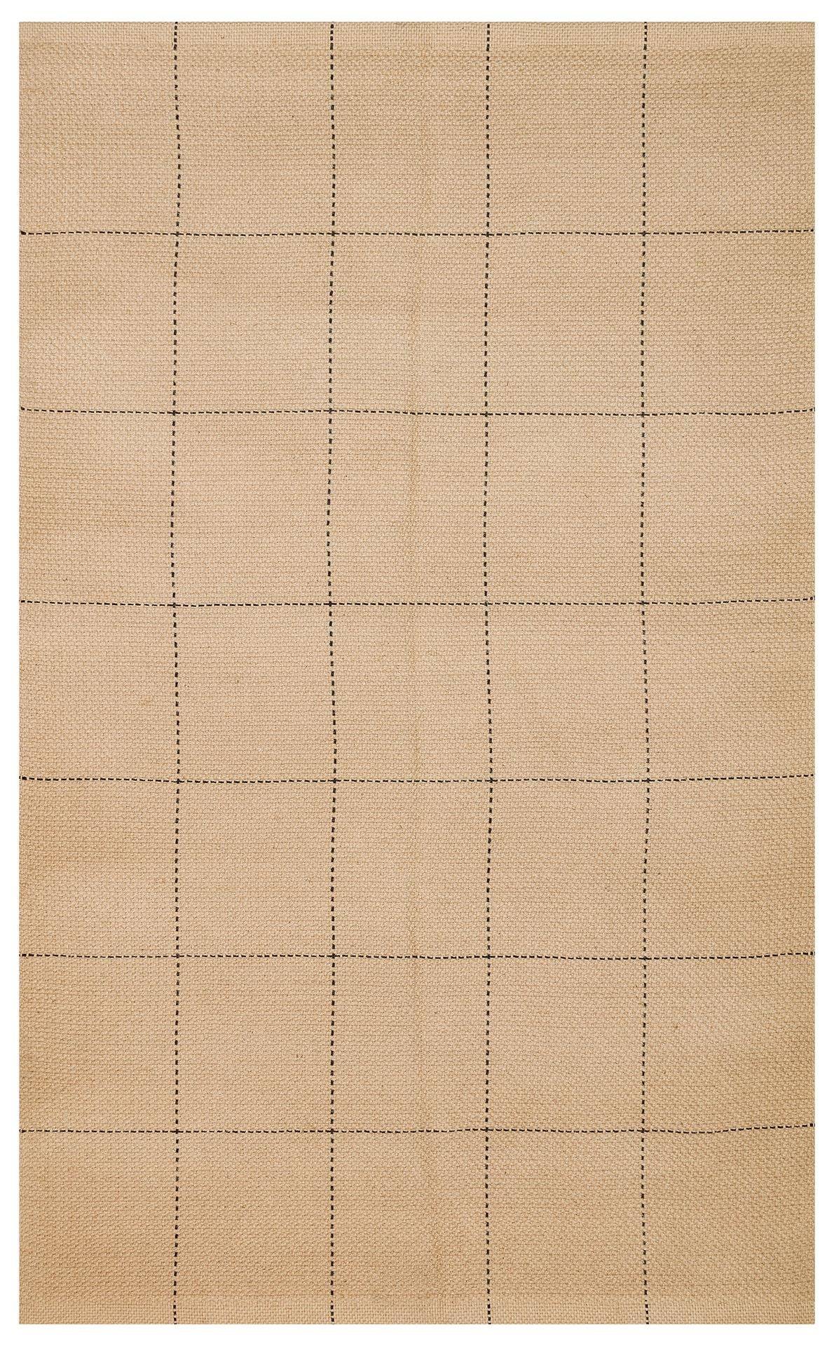 DELHİ DLH 01 BLACK  Jüt ve Pamuk ile Üretilen Çift Taraflı Modern Kilim