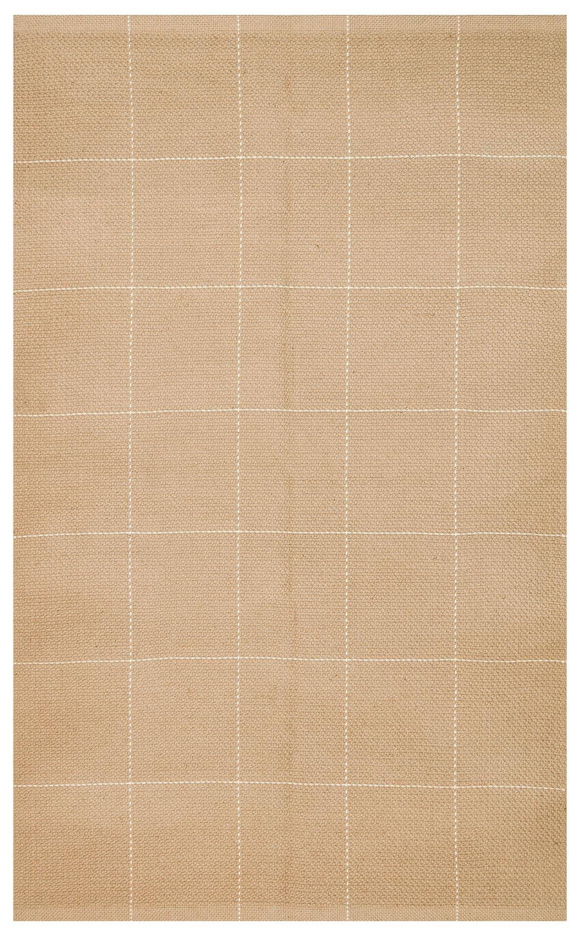 DELHİ DLH 01 WHITE  Jüt ve Pamuk ile Üretilen Çift Taraflı Modern Kilim