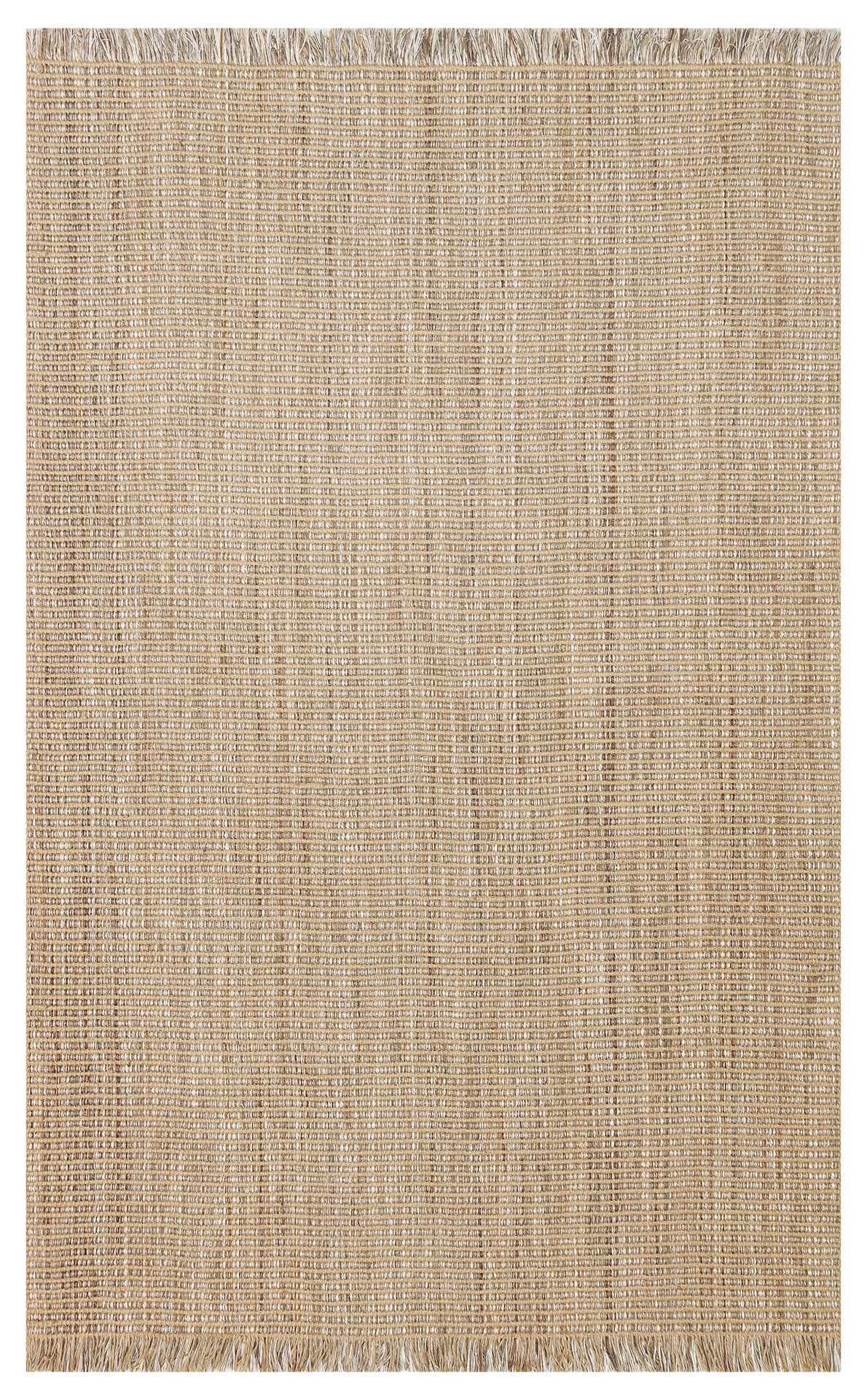 DOHA DH 01 BEIGE  Jüt ve Polyester ile Üretilen Çift Taraflı Modern Kilim