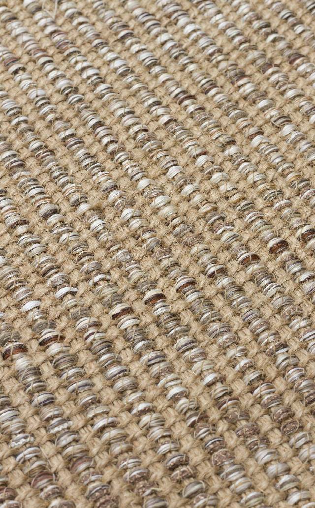 DOHA DH 01 BEIGE  Jüt ve Polyester ile Üretilen Çift Taraflı Modern Kilim