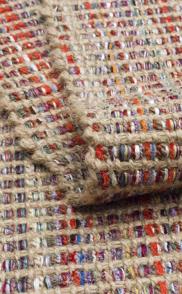 DOHA DH 01 MULTY  Jüt ve Polyester ile Üretilen Çift Taraflı Modern Kilim