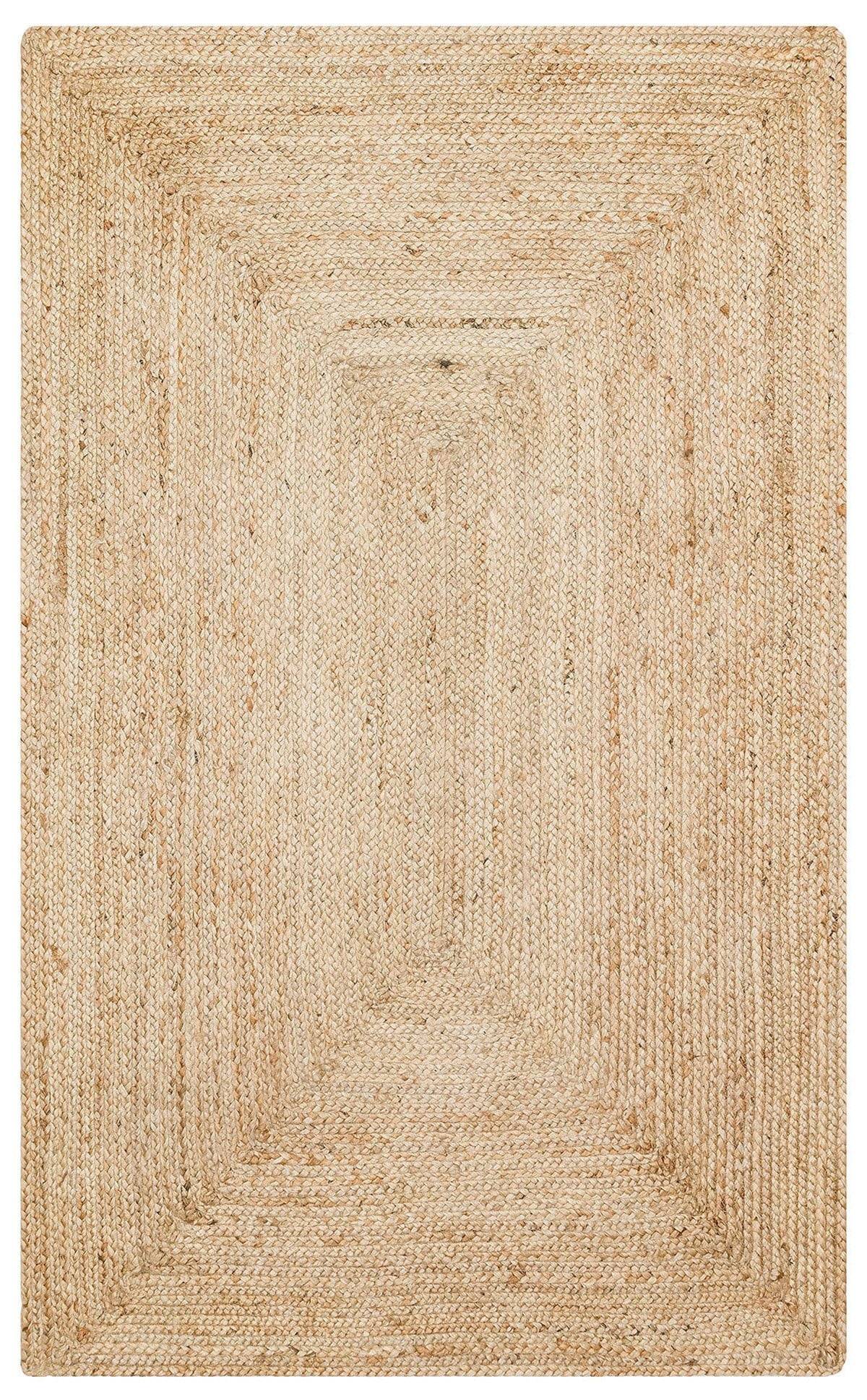ECHO ECH 10 NATURAL  El Dokuma Naturel Jüt Hasır Halı
