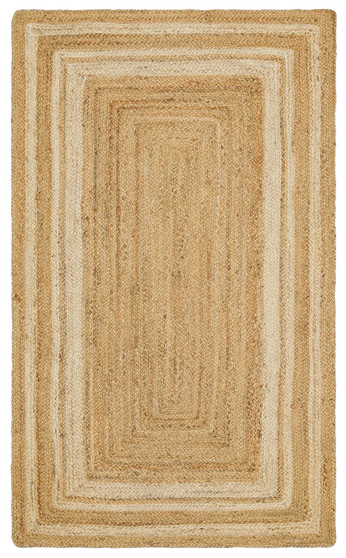 ECHO ECH 10 NATURAL WHITE XW  El Dokuma Naturel Jüt Hasır Halı