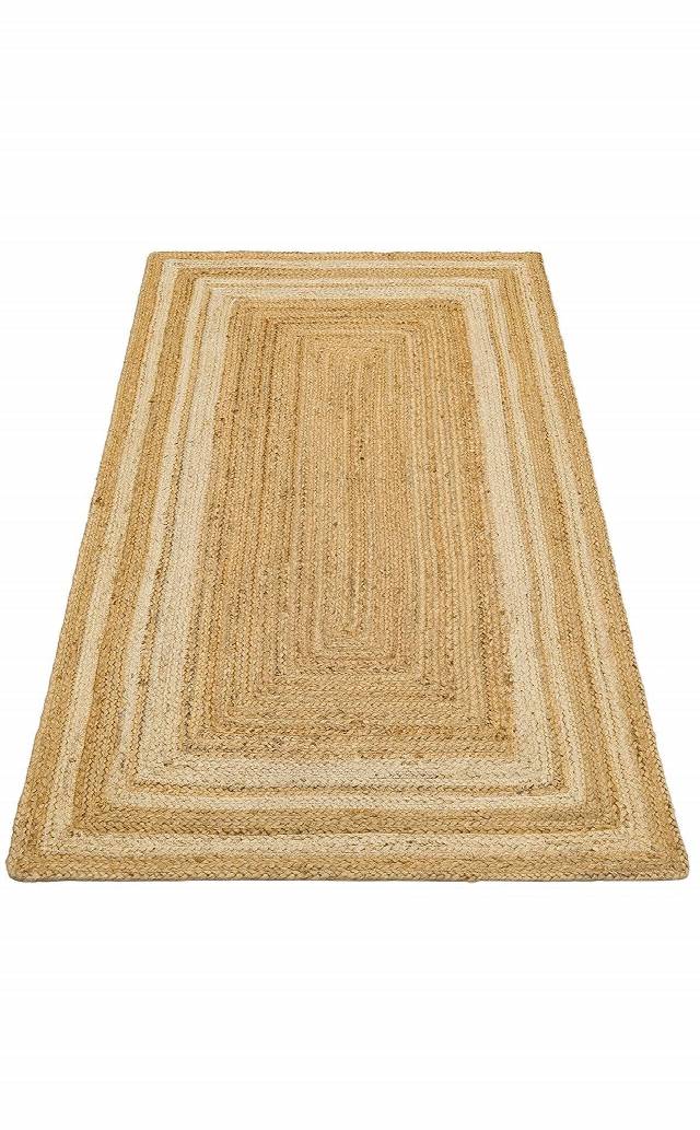 ECHO ECH 10 NATURAL WHITE XW  El Dokuma Naturel Jüt Hasır Halı