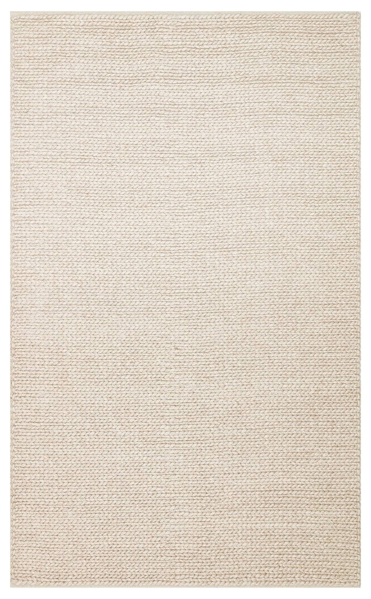 JADE BASKETWEAVE BEIGE  Naturel Kazak Örgü Desenli El Dokuma Örgü Halı