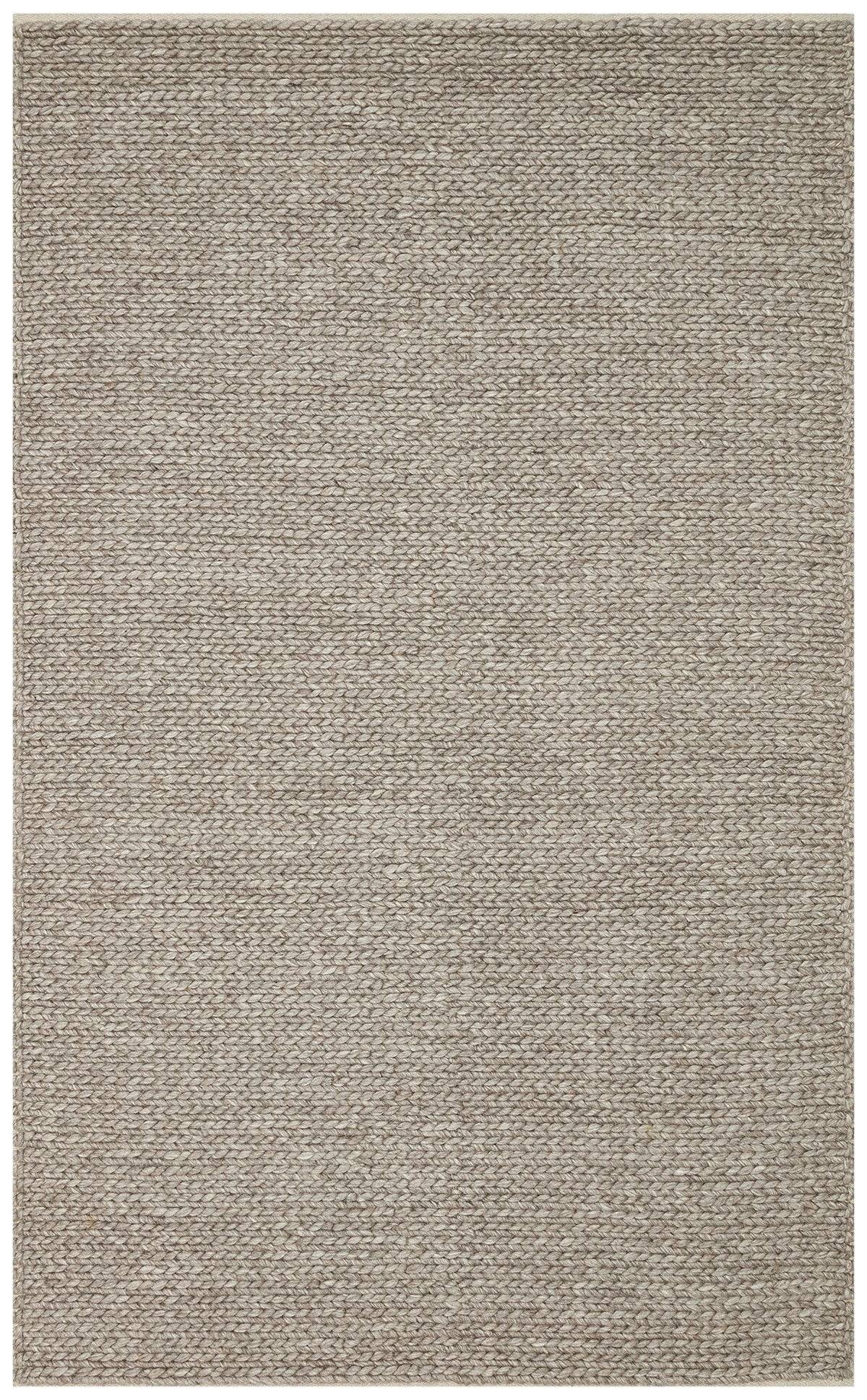JADE BASKETWEAVE BROWN  Naturel Kazak Örgü Desenli El Dokuma Örgü Halı
