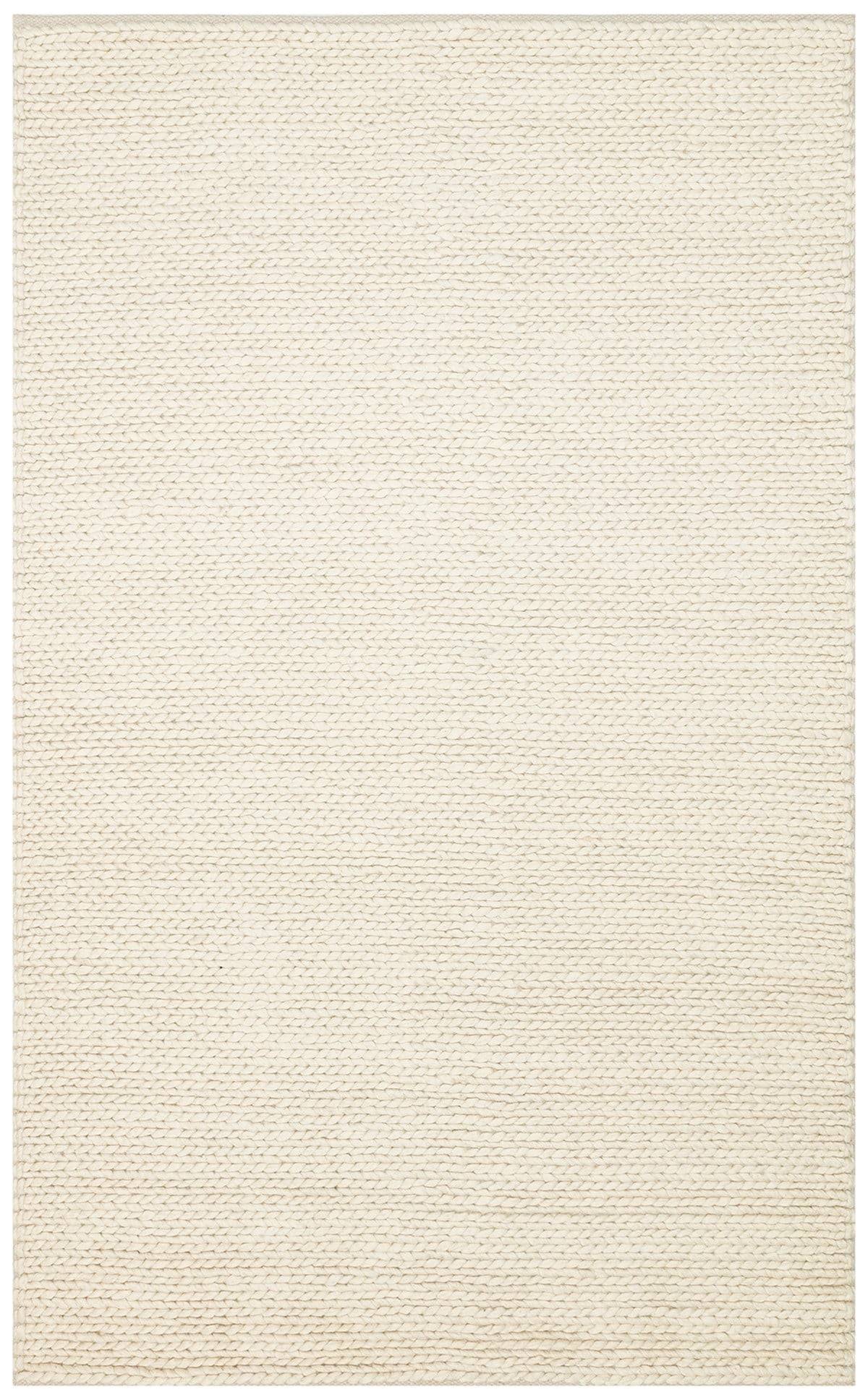 JADE BASKETWEAVE CREAM  Naturel Kazak Örgü Desenli El Dokuma Örgü Halı