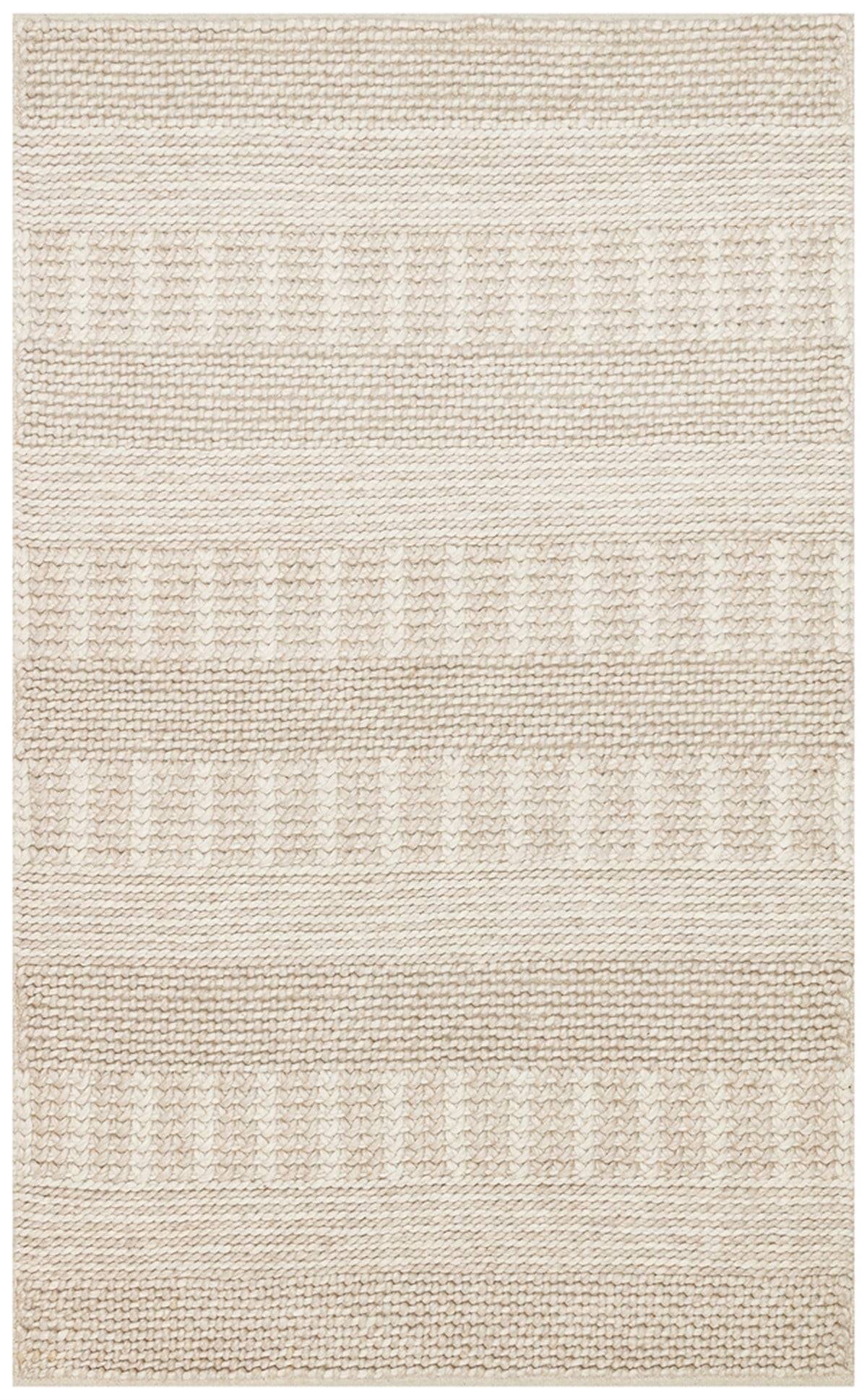 JADE J352 BEIGE  Naturel Kazak Örgü Desenli El Dokuma Örgü Halı