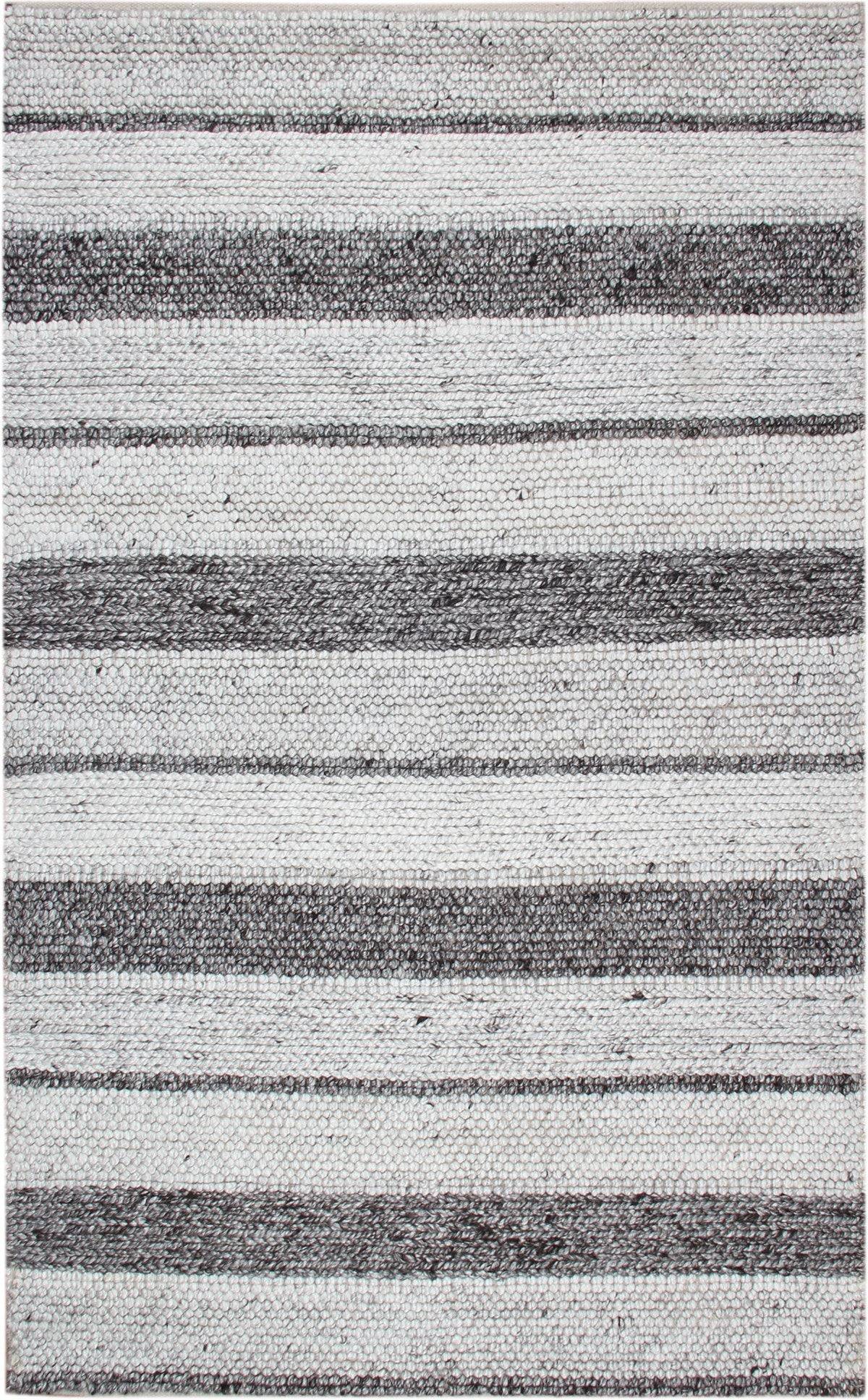 JADE J395 NATUREL GREY XW  Naturel Kazak Örgü Desenli El Dokuma Örgü Halı
