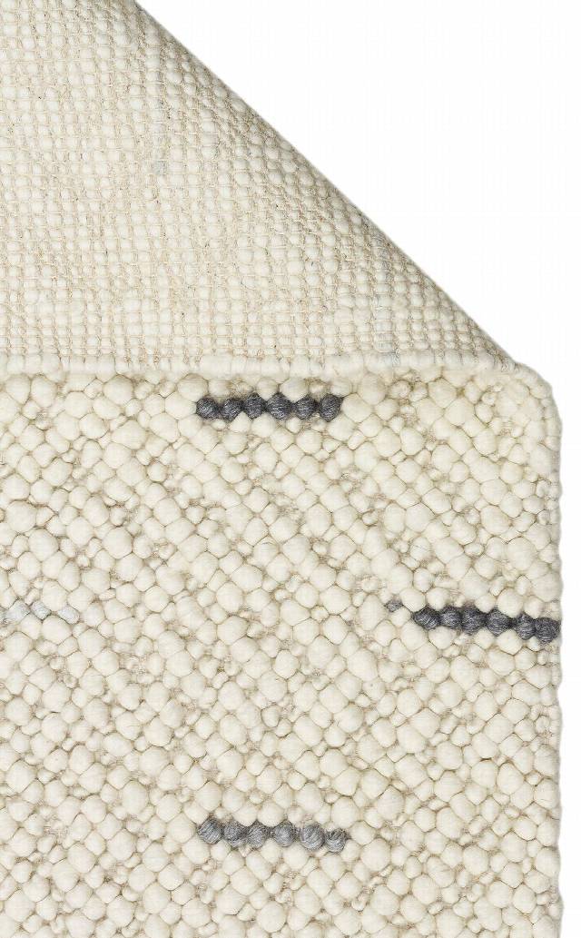 JADE JD 06 ANTRASIT GREY  Naturel Kazak Örgü Desenli El Dokuma Örgü Halı