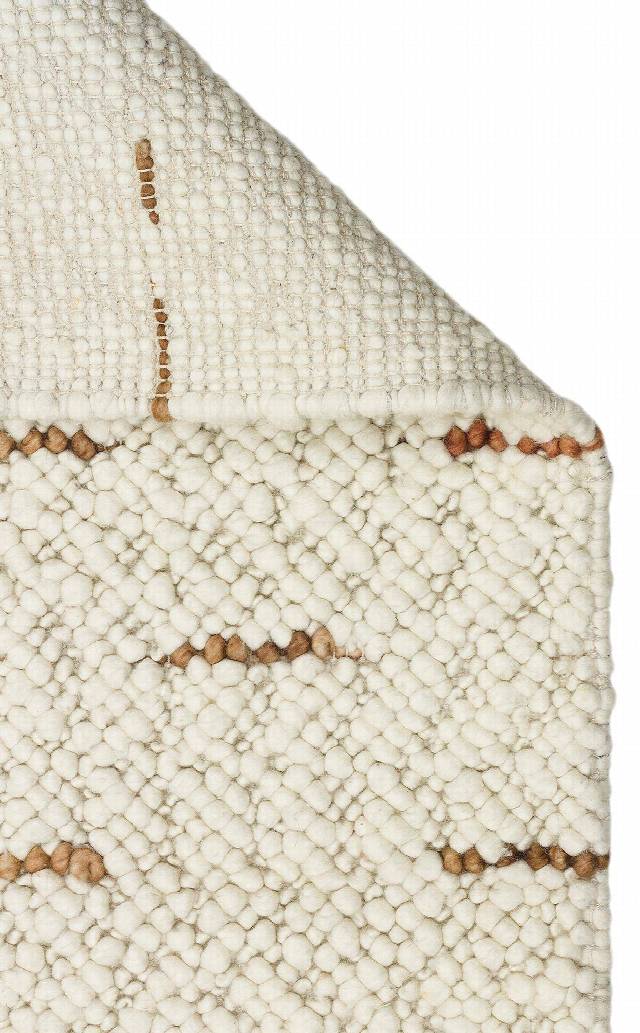 JADE JD 06 NATURAL  Naturel Kazak Örgü Desenli El Dokuma Örgü Halı