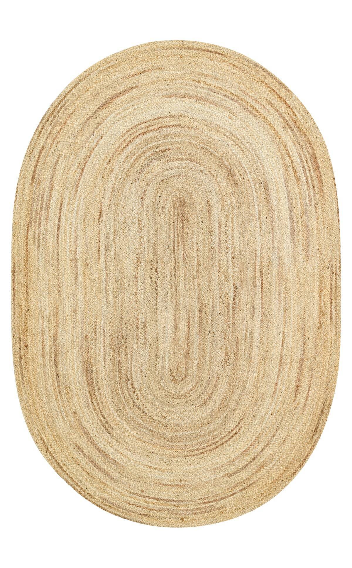 JUNO ECH 01E NATURAL  El Dokuma Naturel Jüt Hasır Halı