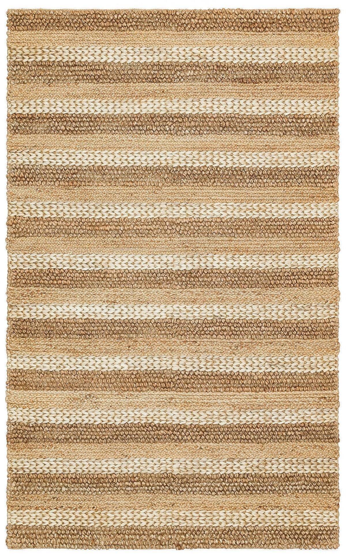 NETRA S-1410 NATURAL XW  Farklı Örgü Dokusuna Sahip El Dokuma Naturel Jüt Hasır Halı