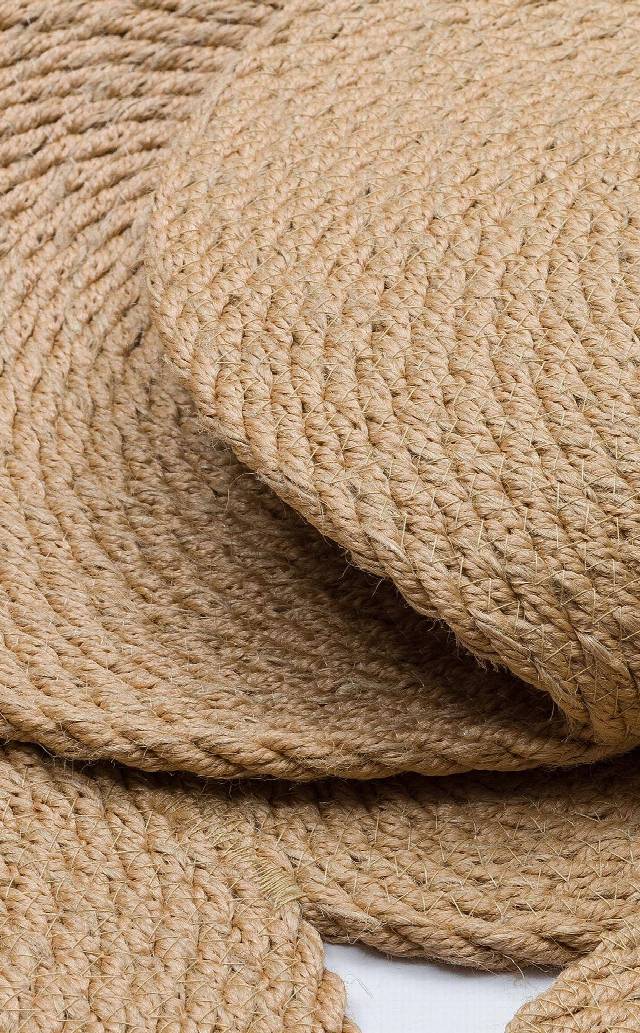 PATNA PTN 01 JUT NATURAL  Renkli Jüt Görünümlü Hasır Örgü Halı