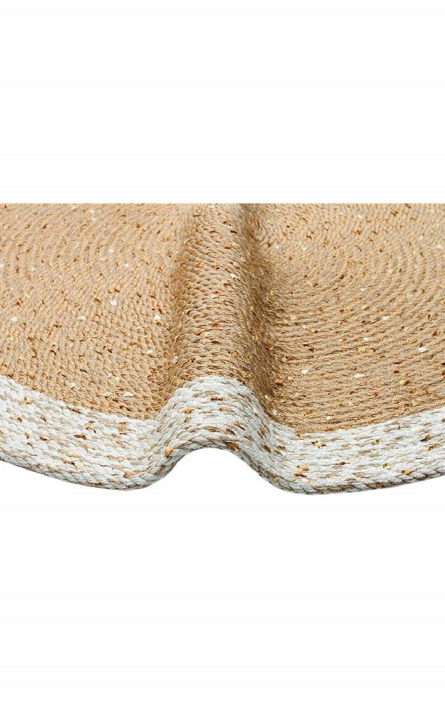 PATNA PTN 02 NATURAL WHITE  Jüt Hasır Görünümlü Hav Toz Vermez Örgü Halı