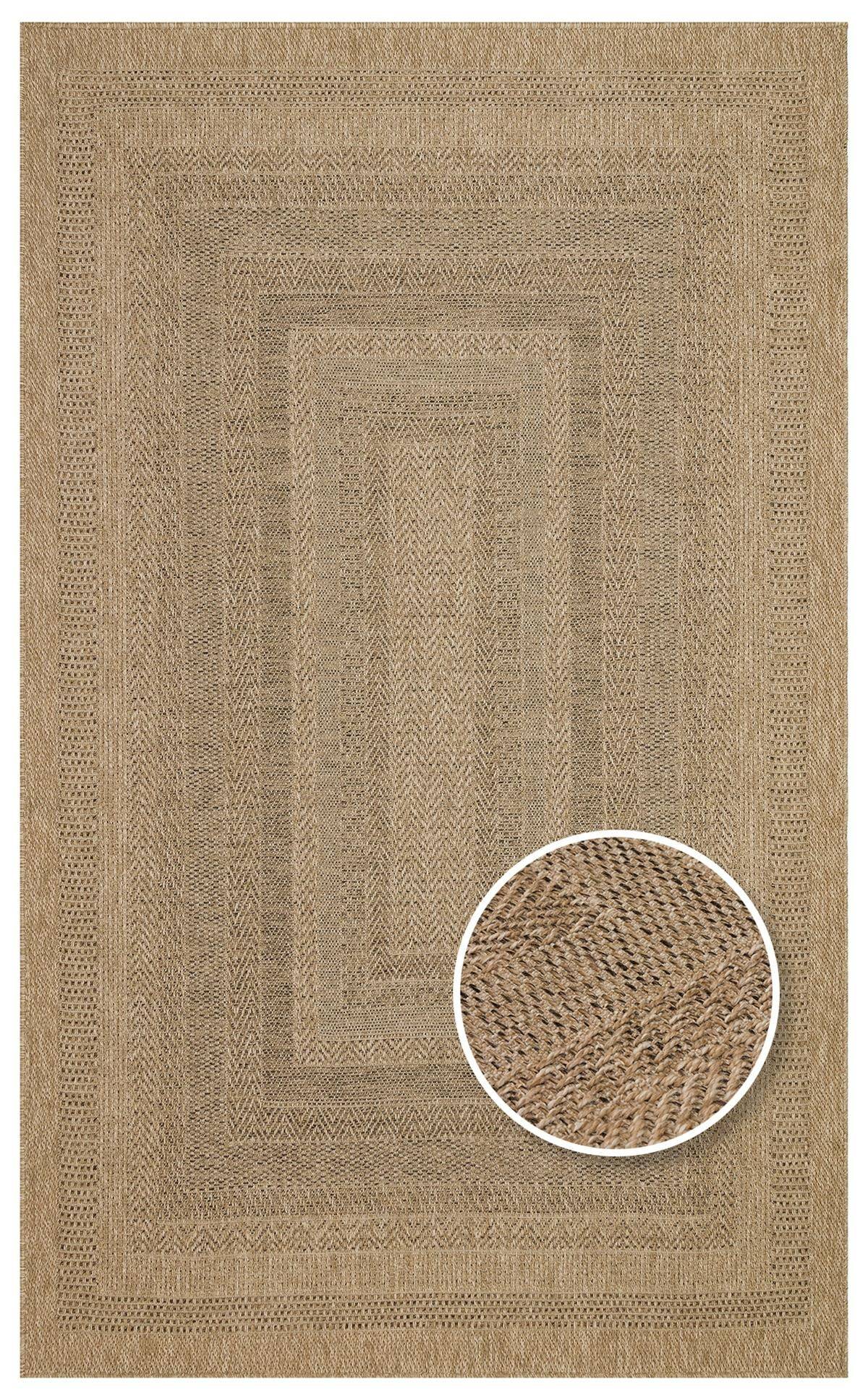 SALDA SLD 02 NATURAL  Güneş Işığı ve Suya Dayanıklı Jüt Görünümlü Sisal Halı