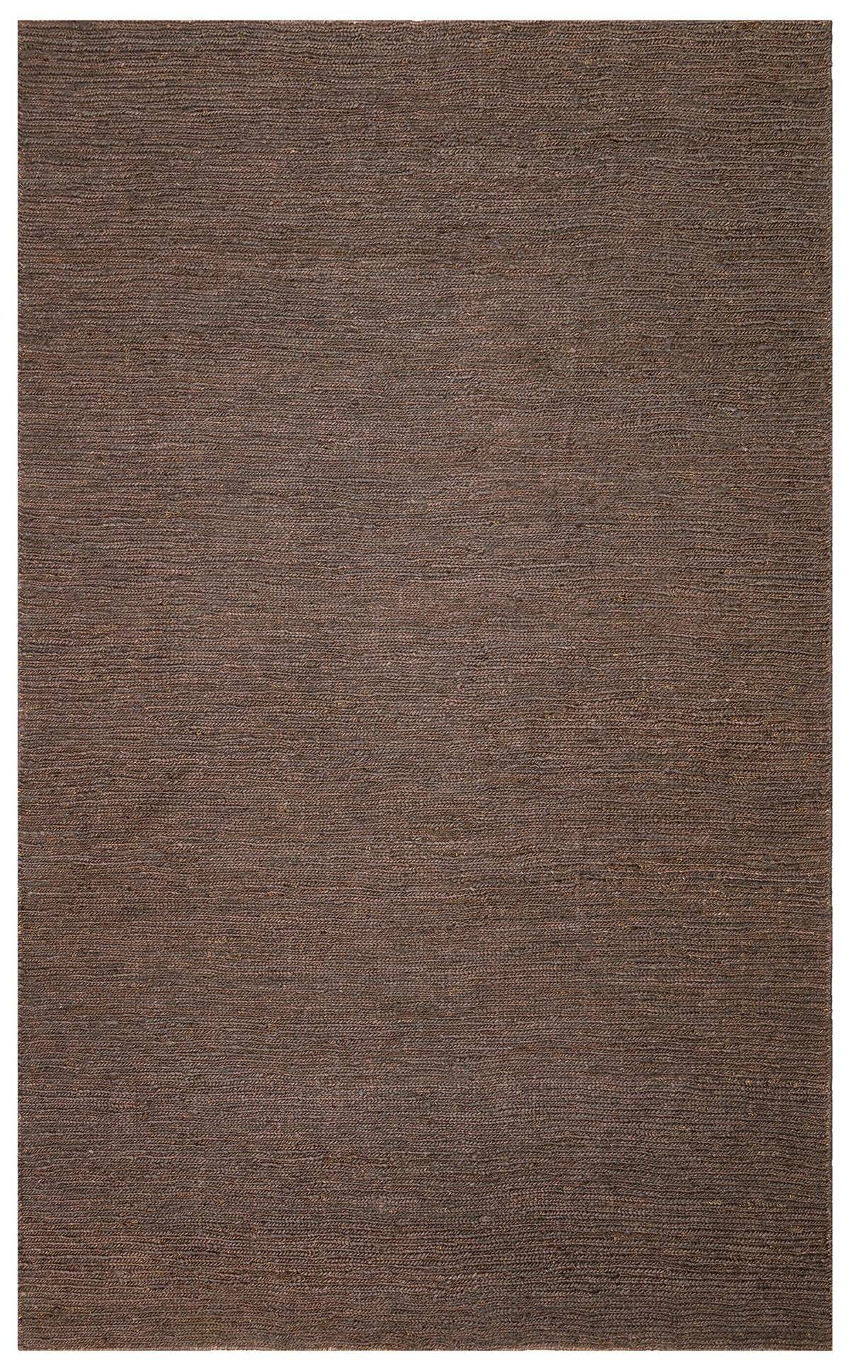 SOUMAK SMK PLAIN BROWN  Soumak Örgülü Naturel Kendir Halı