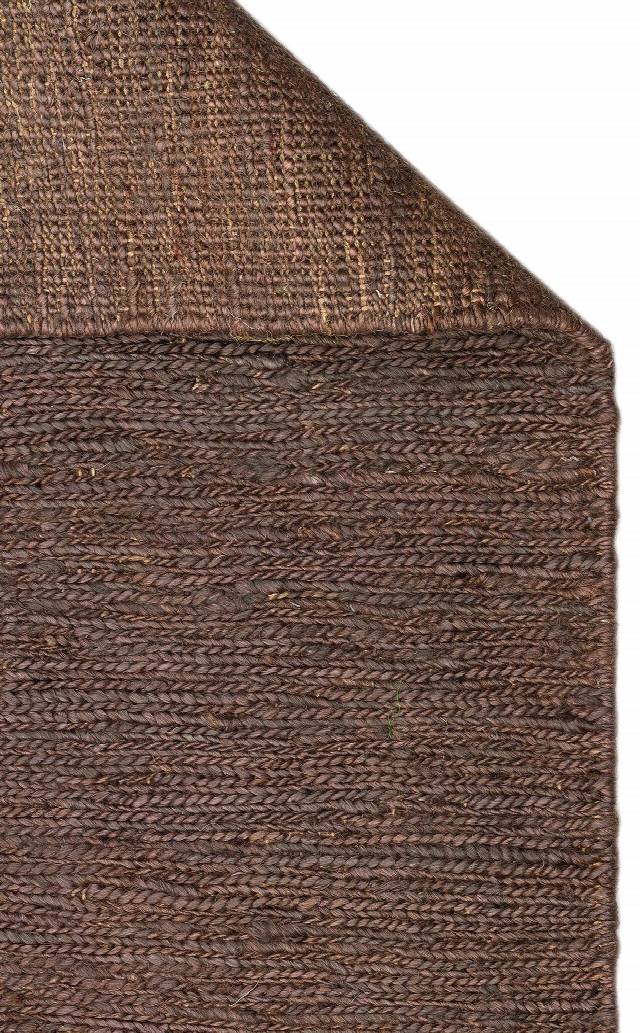 SOUMAK SMK PLAIN BROWN  Soumak Örgülü Naturel Kendir Halı