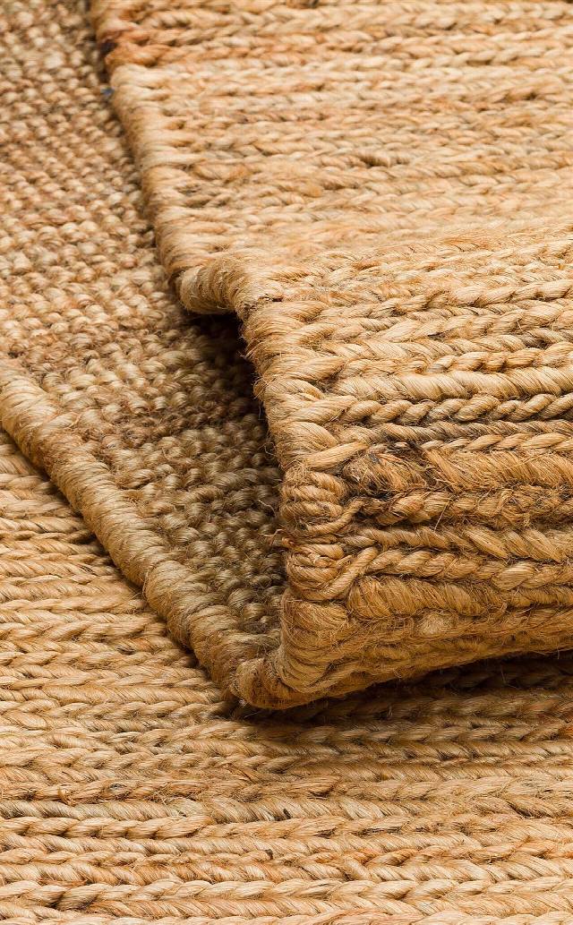 SOUMAK SMK PLAIN NATURAL  Soumak Örgülü Naturel Kendir Halı