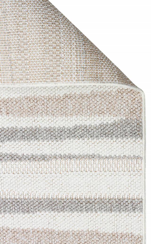 MOTTO MOT 02 WHITE BEIGE  Yumuşak Tuşeli Örgü Dokuma Modern Makine Halısı