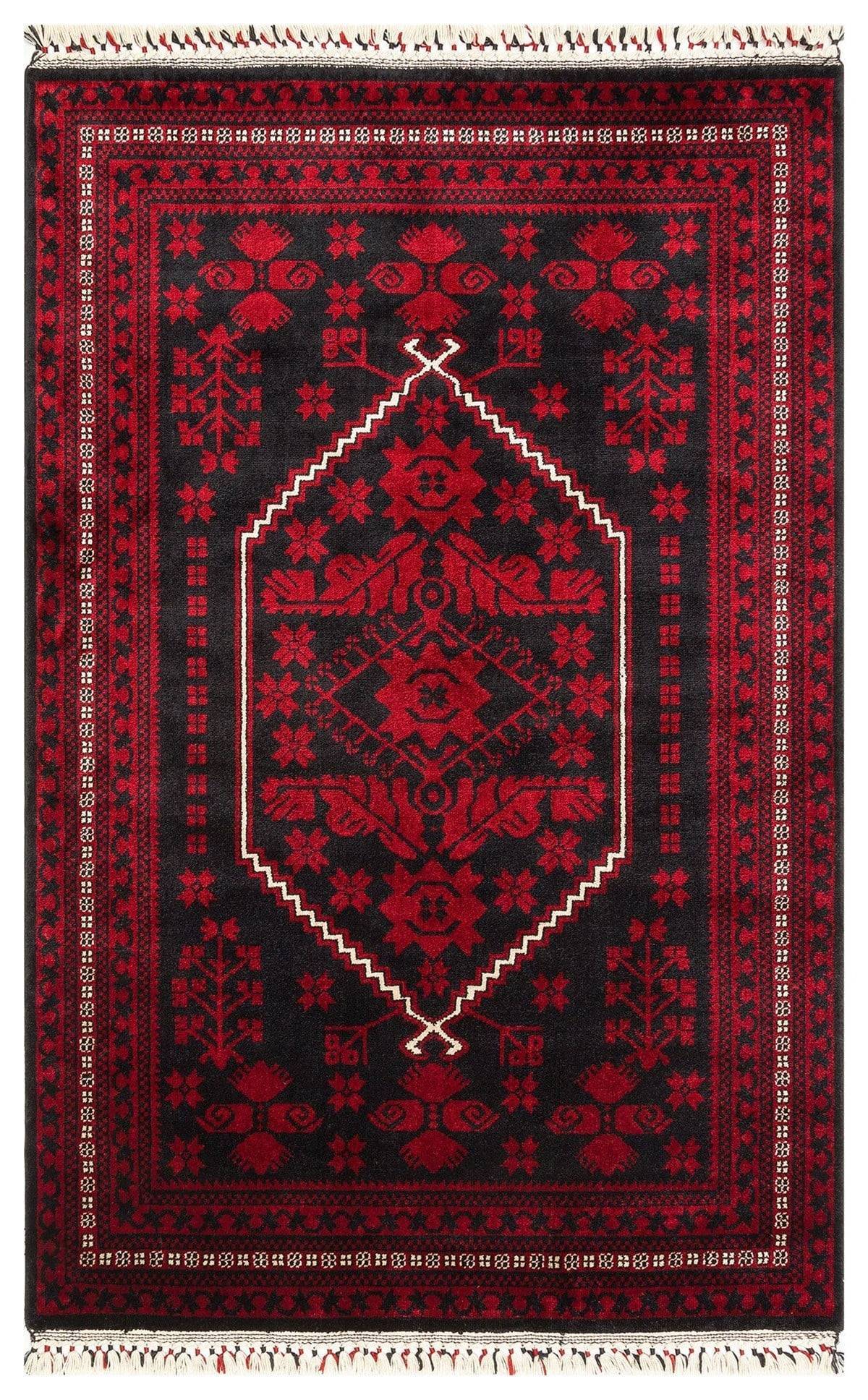 NOSTALJI 956 BLUE  Afgan / Yağcıbedir Desenli El Emeği ile Özel Tezgahlarda Üretilen Tensel Uşak Halısı