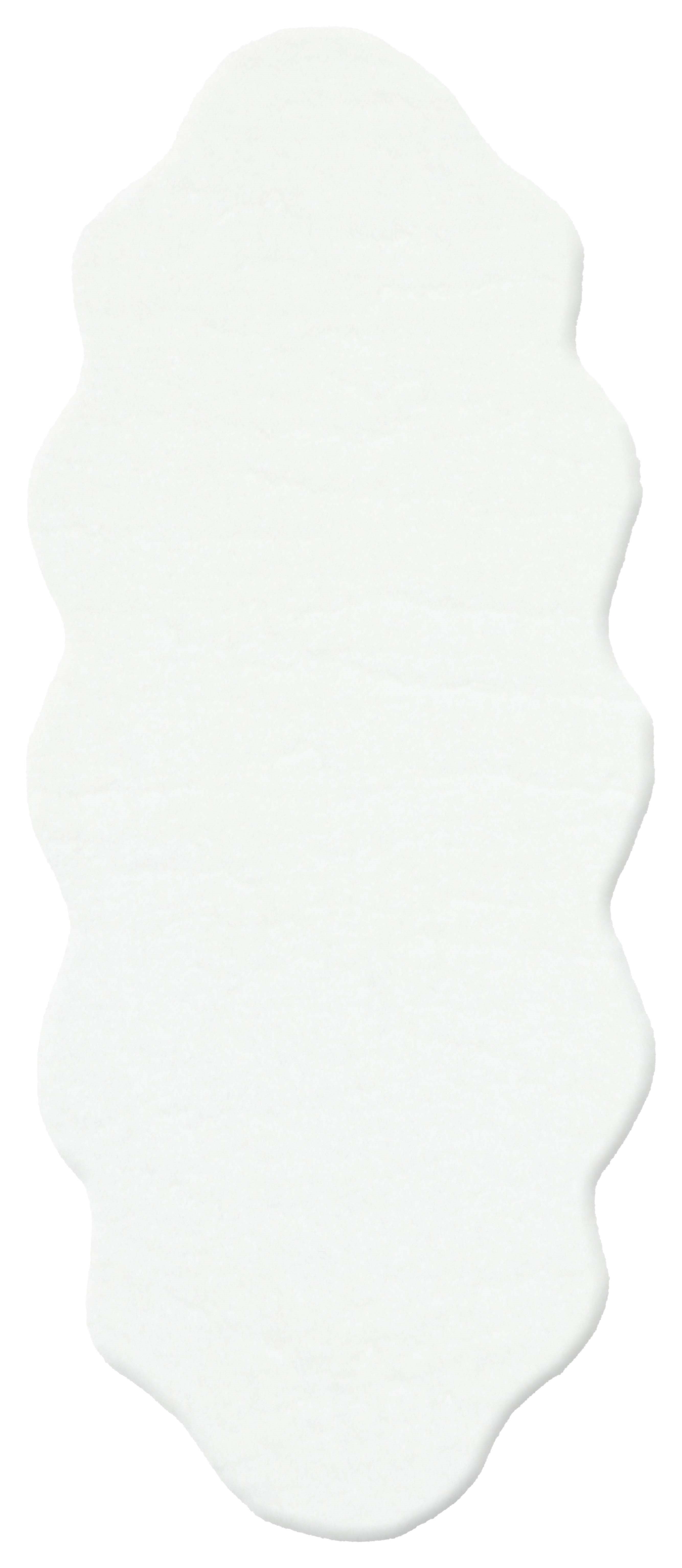 MOLLIS PLAIN MLS PLAIN DOUBLE WHITE  Yumuşak Tuşeli Yıkanabilir Kaymaz Tabanlı Suni Kürk