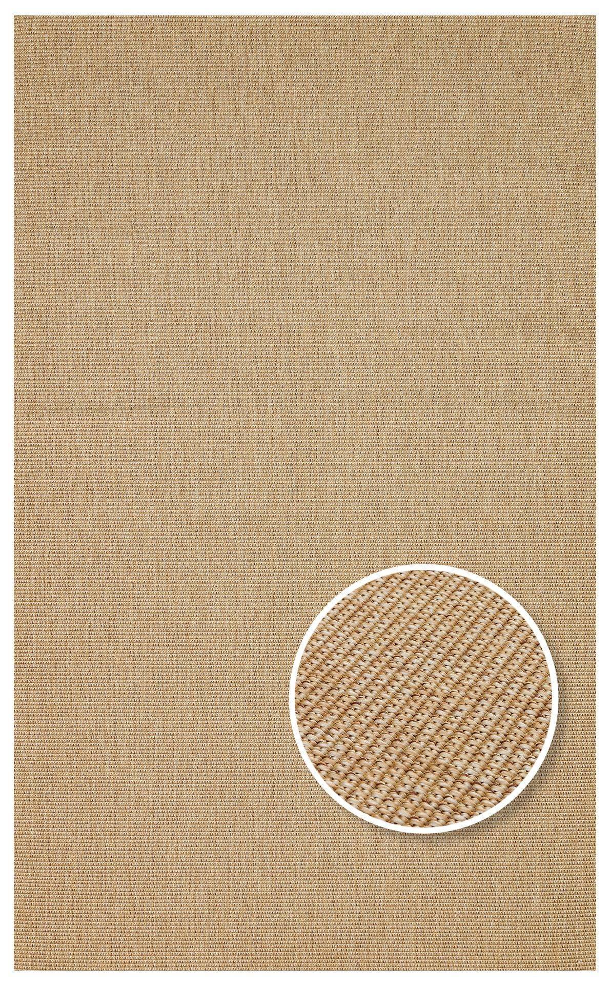 VENTURA SISAL VNT 2702 GOLD  İç ve Dış Mekan Kullanımına Uygun Hav Vermeyen Kolay Temizlenebilir Sisal Görünümlü Halı
