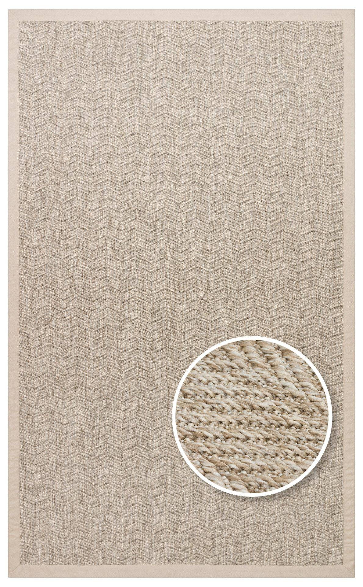 VENTURA SISAL VNT 2704 L.BEIGE BRD BEIGE  İç ve Dış Mekan Kullanımına Uygun Hav Vermeyen Kolay Temizlenebilir Sisal Görünümlü Halı