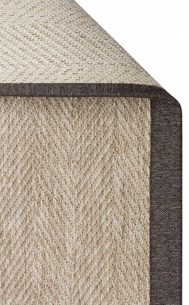 VENTURA SISAL VNT 2704 L.BEIGE BRD DARK MIX  İç ve Dış Mekan Kullanımına Uygun Hav Vermeyen Kolay Temizlenebilir Sisal Görünümlü Halı