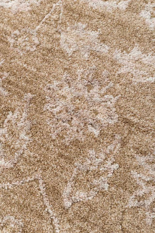 AJMER JM 01 BEIGE  Özel Yumuşak Tuşeli Tonsürton Vintage Makine Halısı